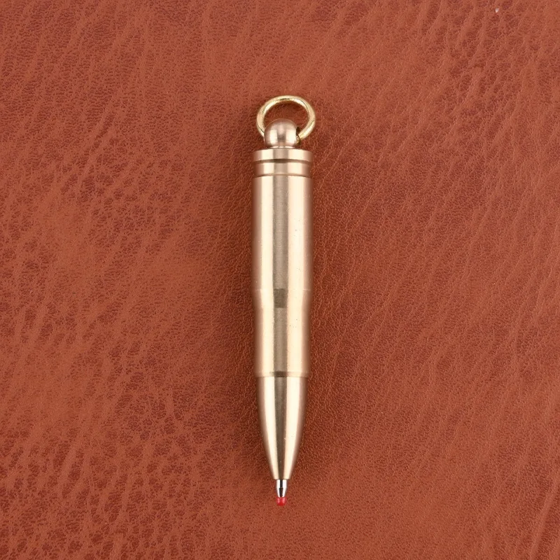 New fashion custom gift keychain mini pen brass pen for men