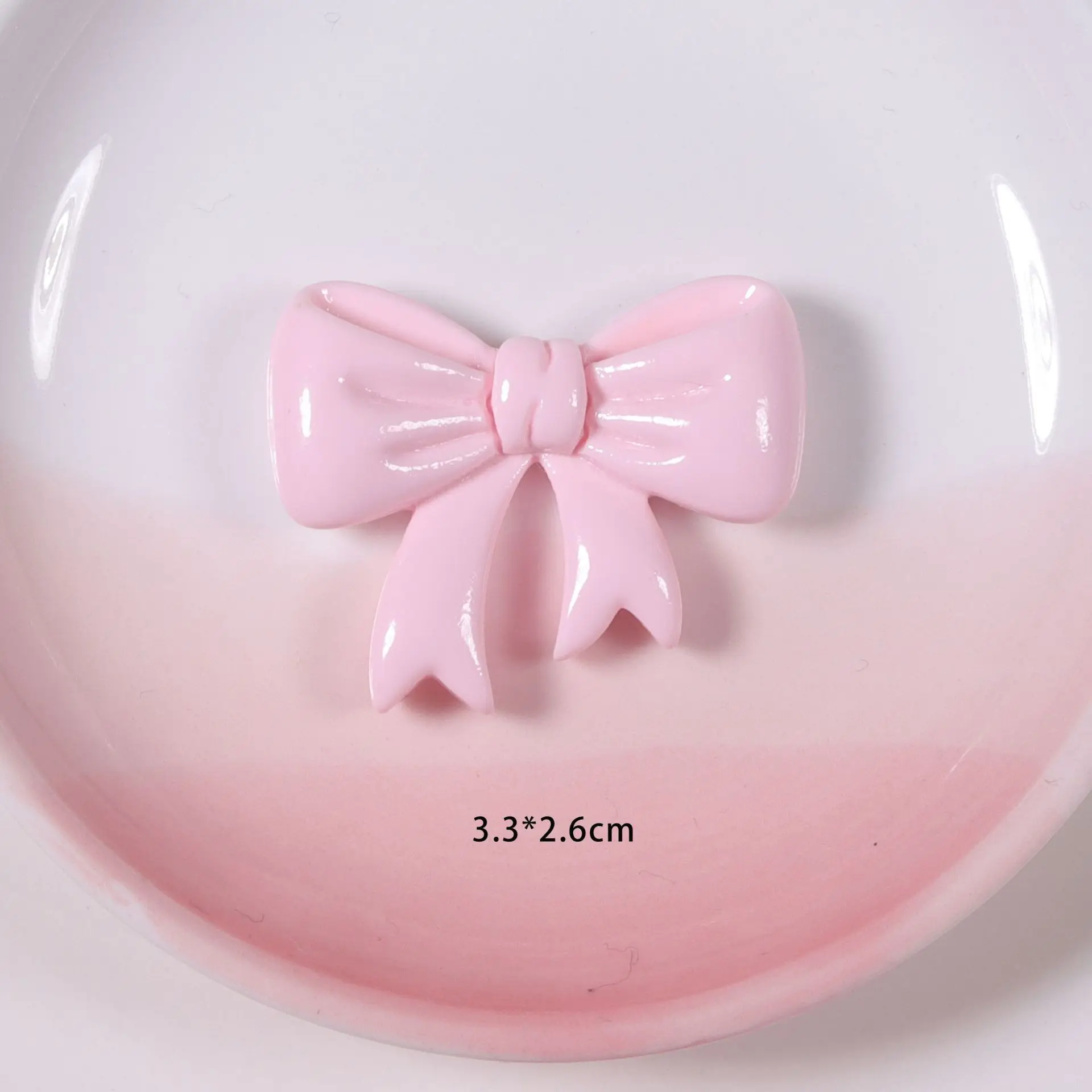 Bow Tie Resin Accessories Diy Mobile Phone case Storage Box Headwear Crafts Charms Nail