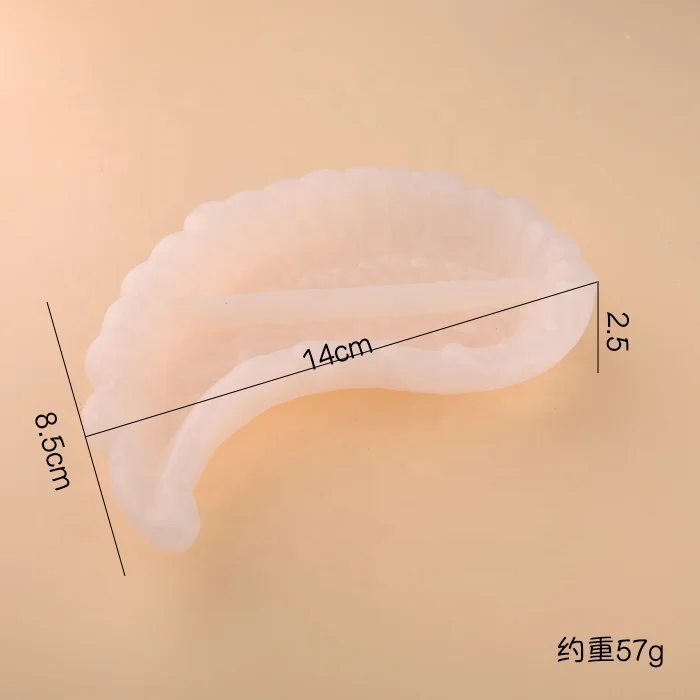 2021 New Creative Silicone 3d Stereo Silicone Feather Tray Mold For Making Candle Soap Home Decoration