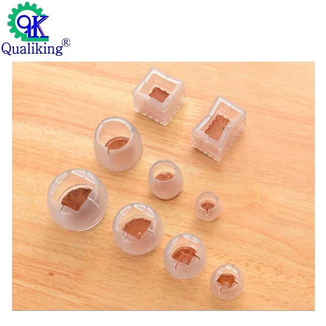 
Durable thickened transparent table chair wardrobe plastic furniture leg non-slip protective cover 