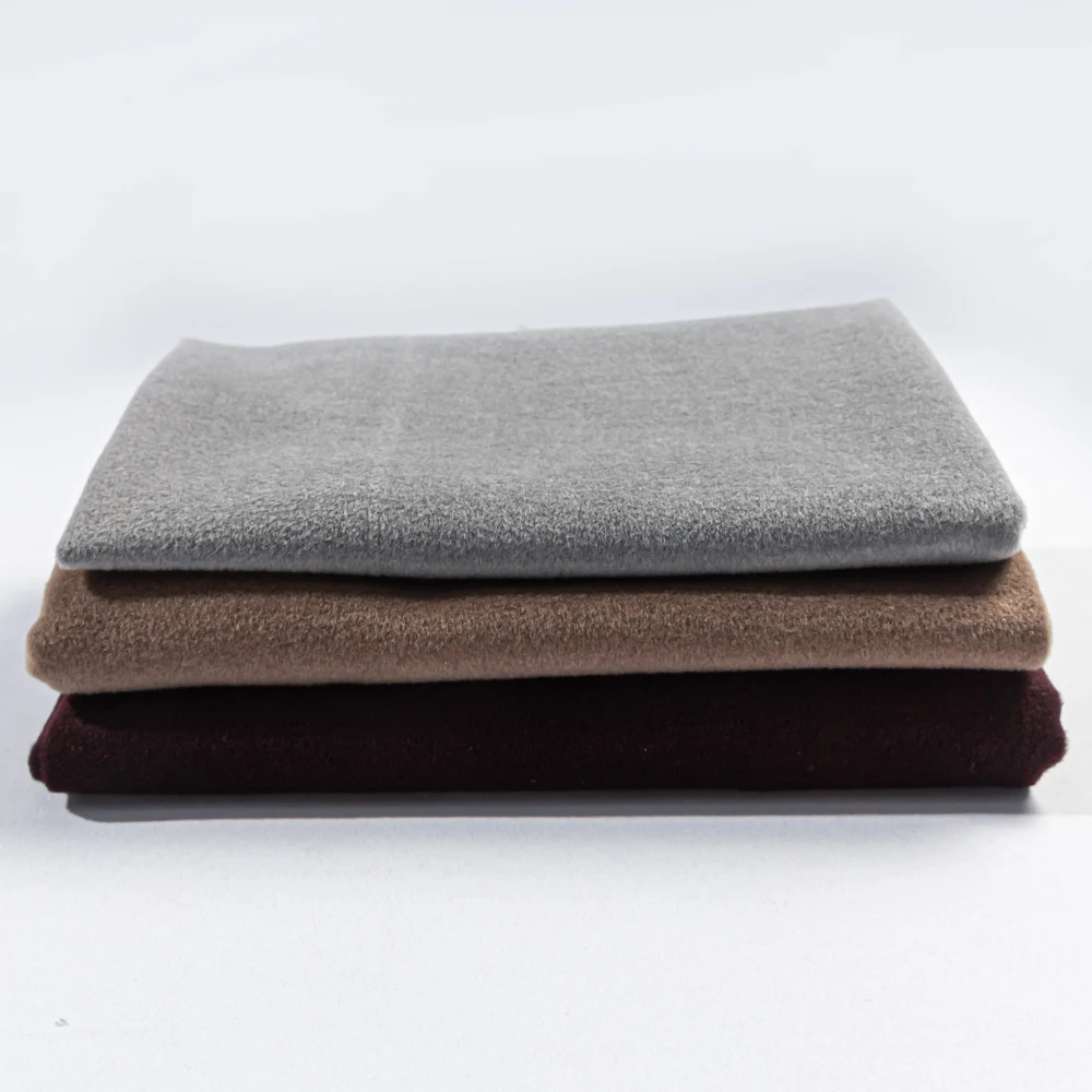melton woolen woven winter overcoat fabric  2022 ready stock winter fabric