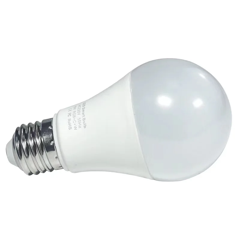 Smart Phone Remote Controlled Tuya app Alexa Google home A60 E26 E27 RGB 8w Indoor RGB Smart Led Light Bulb