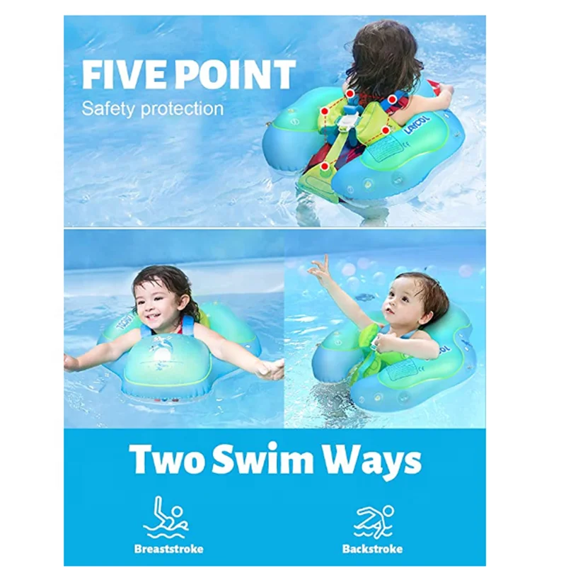 Customized Kid Water Float Safer Baby Chest Float Inflatable Baby Pool Float Swimming Rings