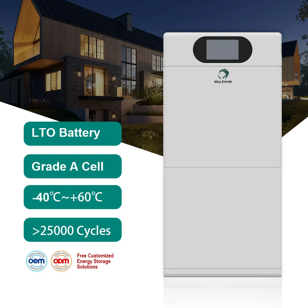 25000Cycle LTO Wall Mounted Lithium Battery Energy Storage System For Homes