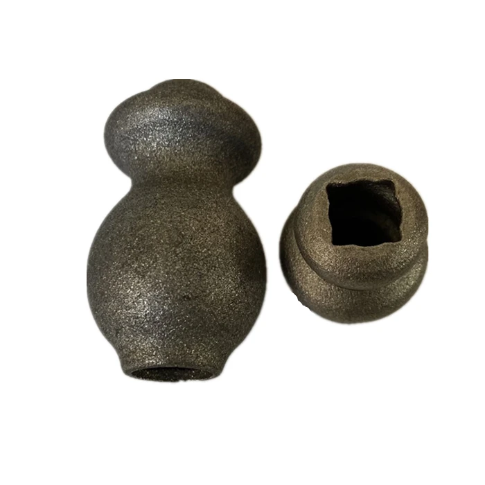 China factory easy to weld cast iron collar wrought iron studs for gate decoration