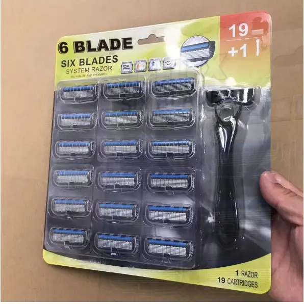 Face razor new arrival six blades sharp smooth shave longtime usage hotel medical jell prison family home shaving razors