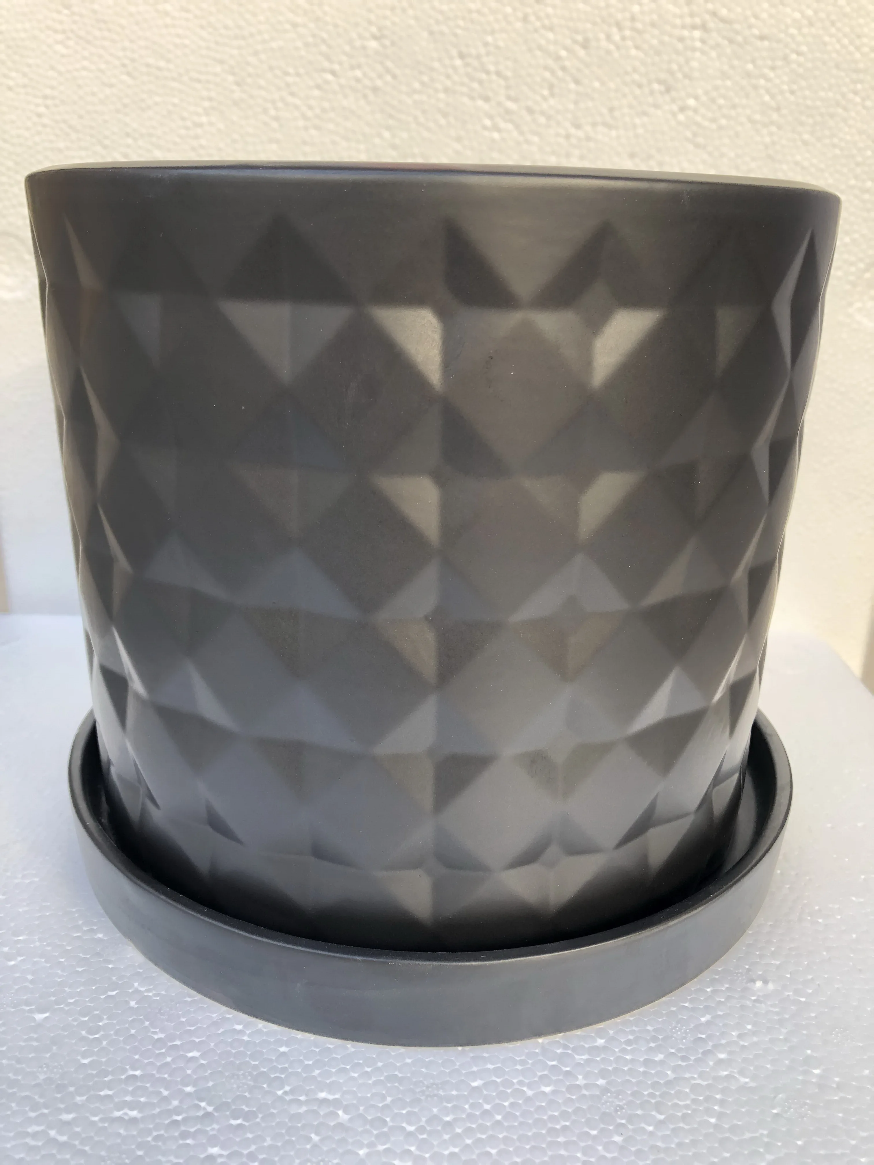 Balcony decorative ceramic flower pot garden ornamental planter pottery pot