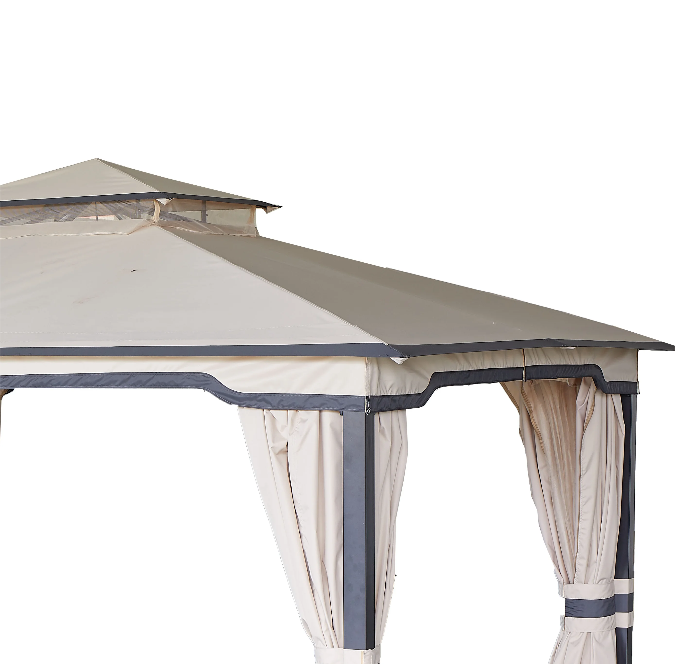 10x12 soft proof with netting and curtains outdoor patio garden wooden aluminum metal gazebos pavilion for sale