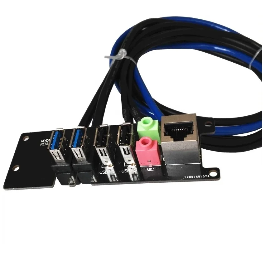  Корпус ПК передняя панель провод кабель двойной UDB3.0 + USB2.0 2 аудиопорта для компьютера материнской