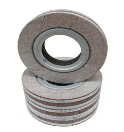 Abrasive polishing flap wheel for grinding stainless steel tube making machinery