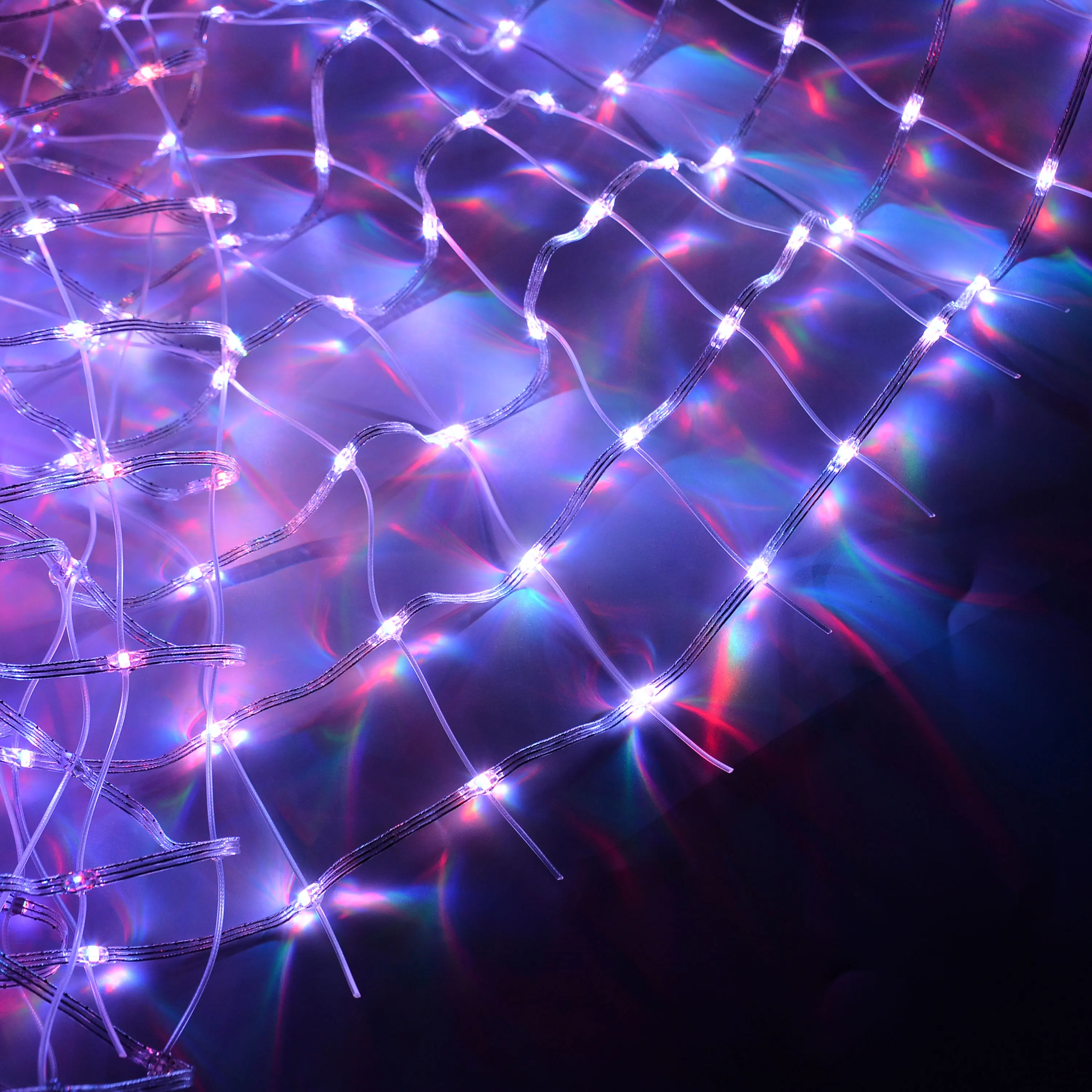 Kingyi P50 Flexible Outdoor Waterproof Programmable LED Curtain Display RGB Transparent Led Pixel Point Lights Grid Screen