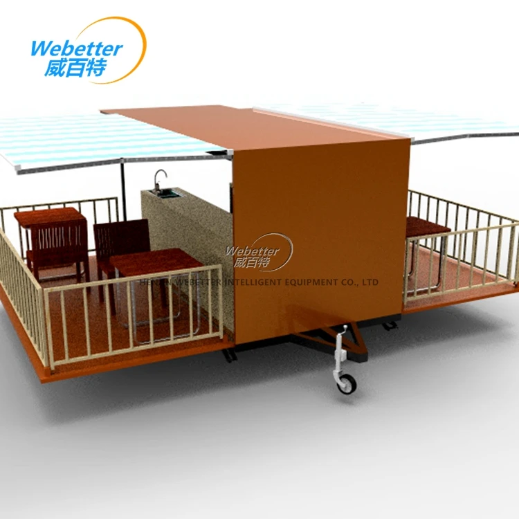 WEBETTER складной передвижной грузовик для еды в стиле бара на