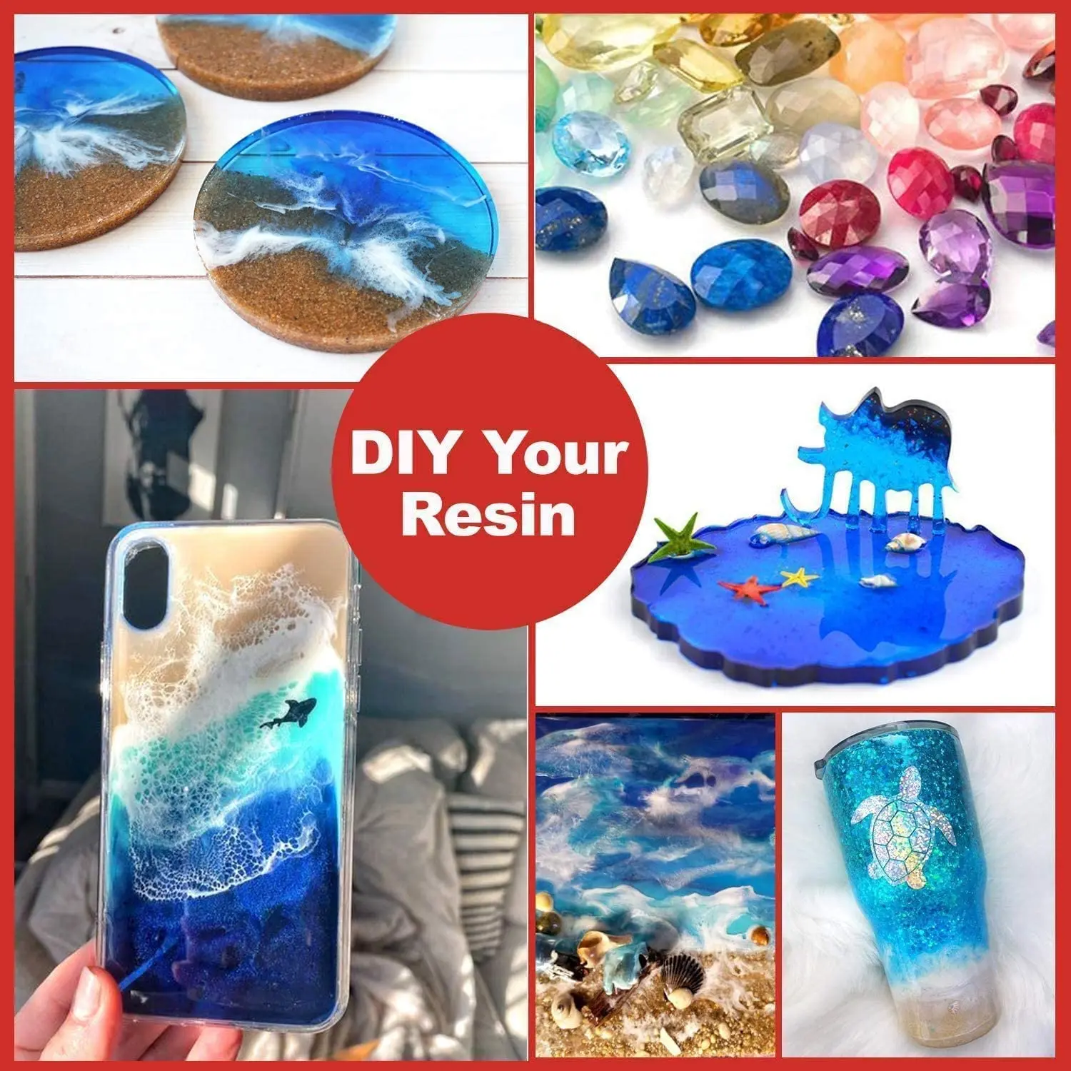 Mica Powder Natural Epoxy Resin Dye Mica Powder for Makeup Epoxy Resin Art Acrylic Paint Fine Arts Soap Making Acrylic Nail