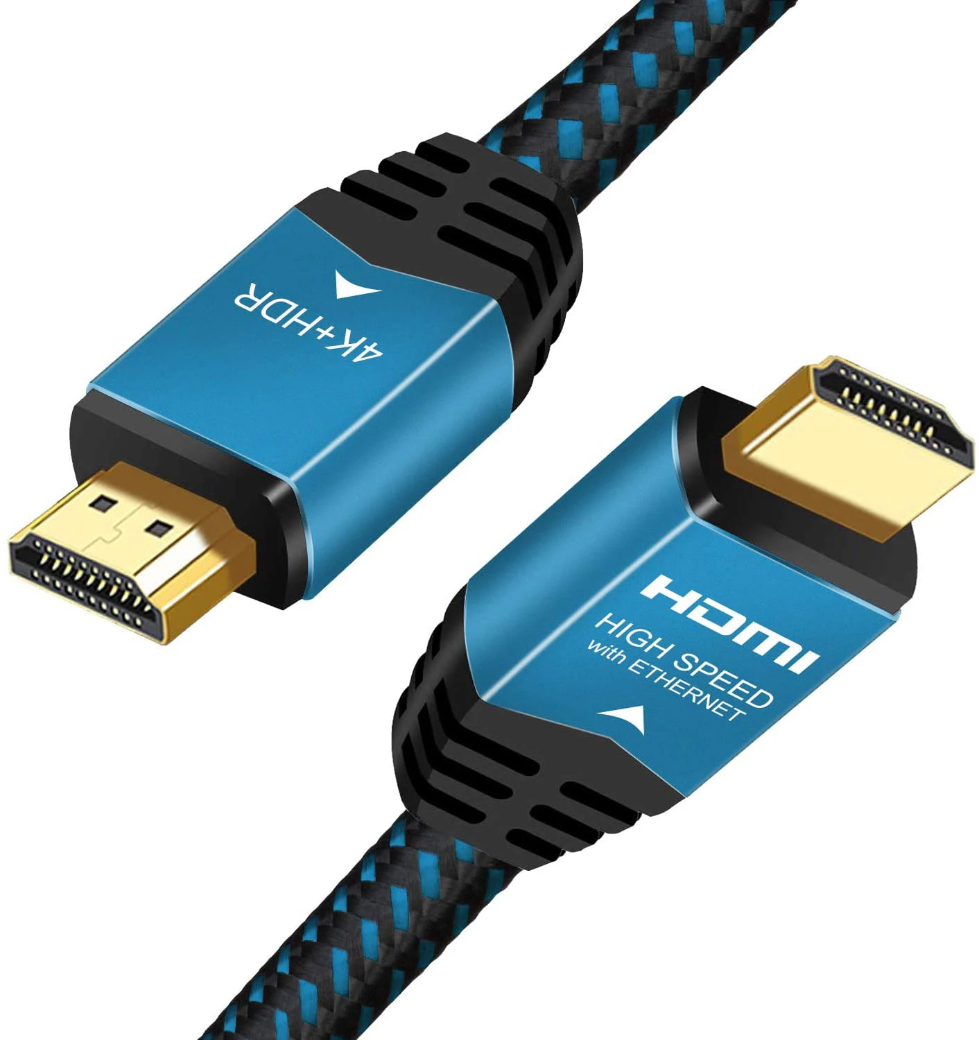 Blue aluminum HDMI 2.0 Cable 4K 60Hz V2.0 50cm HDR ARC CEC HDCP 2.2 for PS5 PS4 pro Xbox Apple TV Laptop Computer
