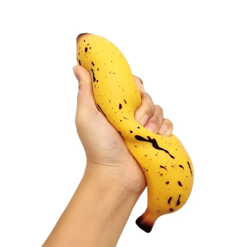 Simulation Banana Hand Pinch Slow Rebound Pressure Toy Children Play With Toy Squishy Balls Indoors Squishy Children Toys