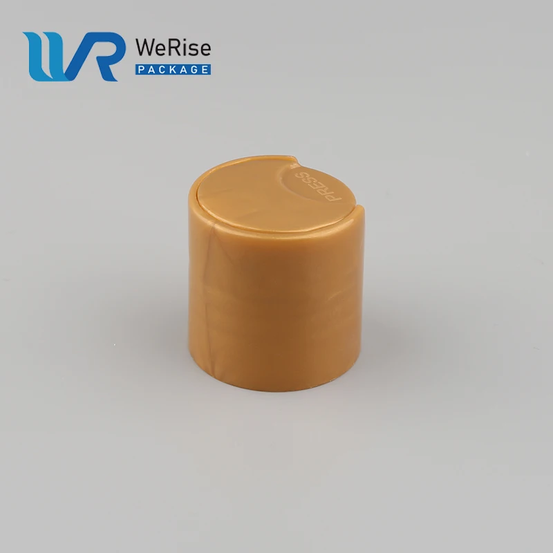 18mm 20mm 24mm PP blue press cap ,flip top disc top cap lids for cosmetic packaging