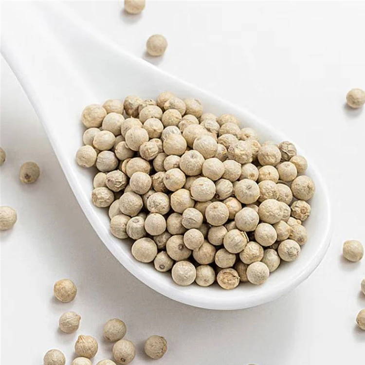 BaiHuJiao Dried White Pepper Spice Raw White Pepper Seasoning in Granule Shape
