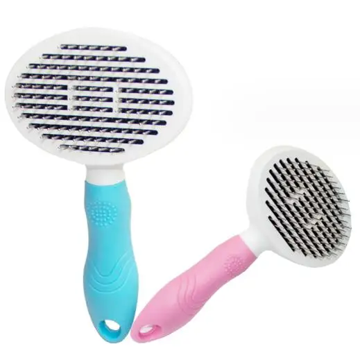 Hair Remover Brush Dog and Cat Non-slip Beauty Brush Dog Grooming Equipment Pets Stainless Steel For Dogs Pet Hair Removal Comb
