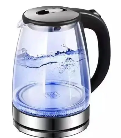 Factory best selling glass electric kettle, glass teapot with LED light