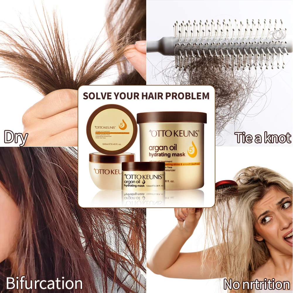 OTTO KEUNIS 250ml Hair Mask Deep Conditioning Moisturize Protein Repair Collagen professional Hair Mask