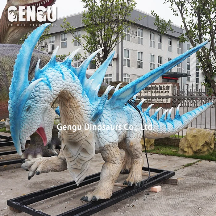 Handmade Waterproof 3D Animatronic Chinese Dragon Head