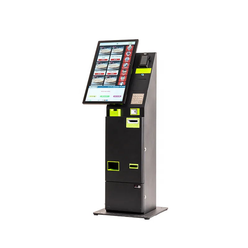 Modulares mcdonalds киоск pantalla tactil de 27 pulgadas quiosco pago automatico емкостный интерьер