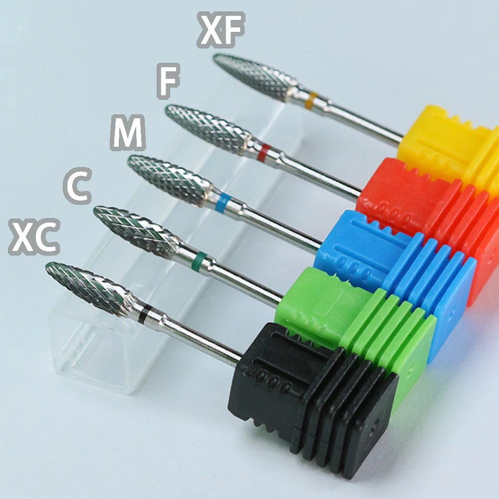 Small Cone Tungsten Steel Milling Cutters For Removing Gel Polish Nail Drill Bits Electric Equipment Tools CO-CD011