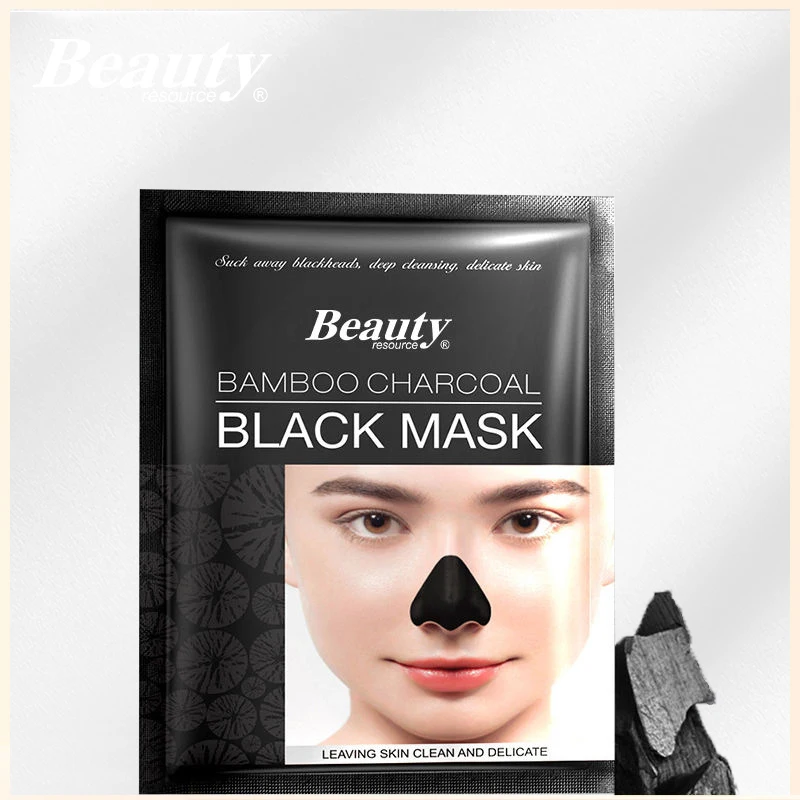 OEM Deep cleaning pore acne dirt Shrink pores nose mud black charcoal mask black face mask peel black head remover mask
