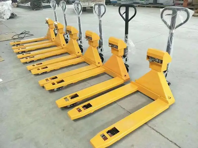 2000 kg Manual Pallet Truck with HD High Precision Scale hand pallet  Hand Pallet Truck Forklift