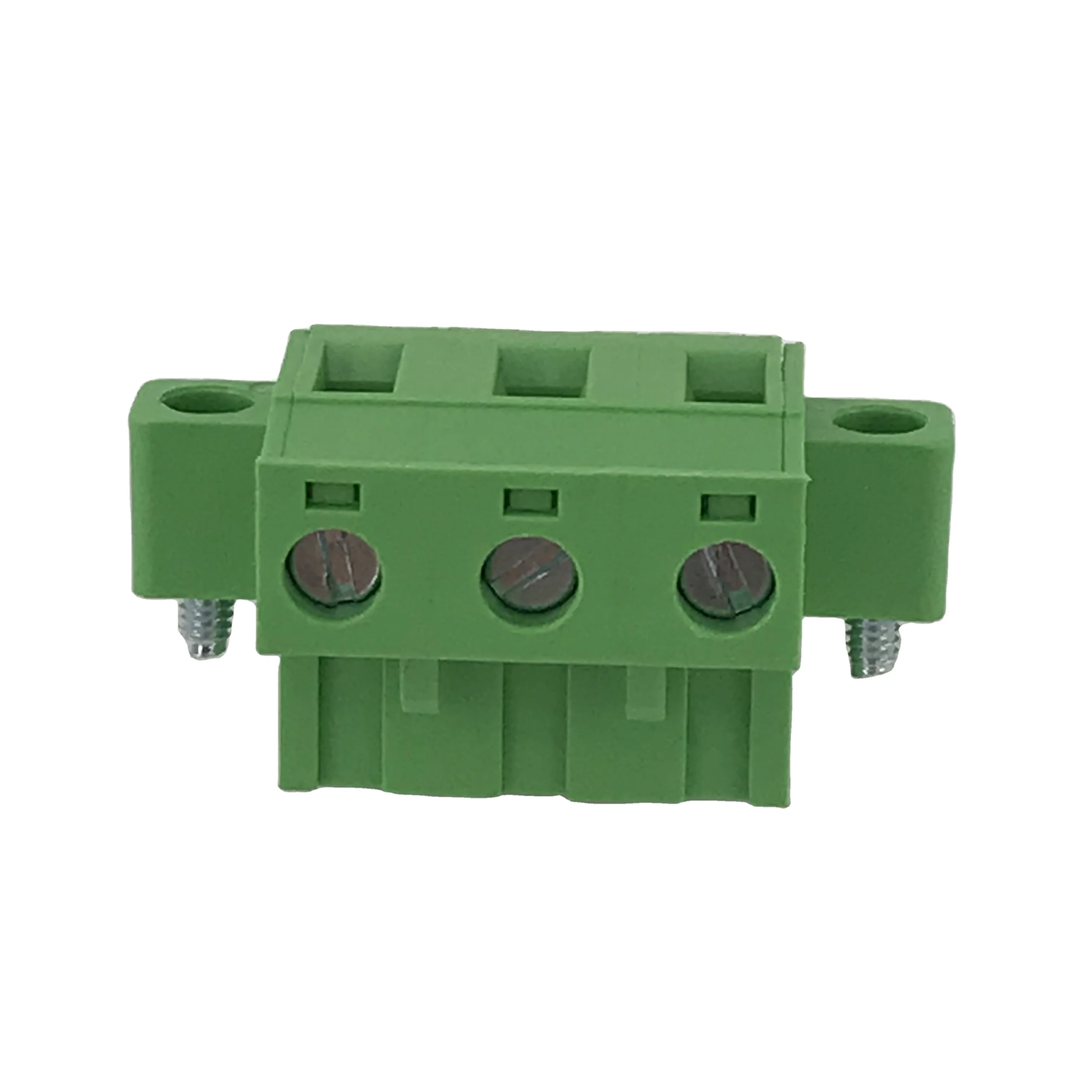 7.62MM pitch 3pin female pluggable terminal block with fixed screws XK2EDGKM