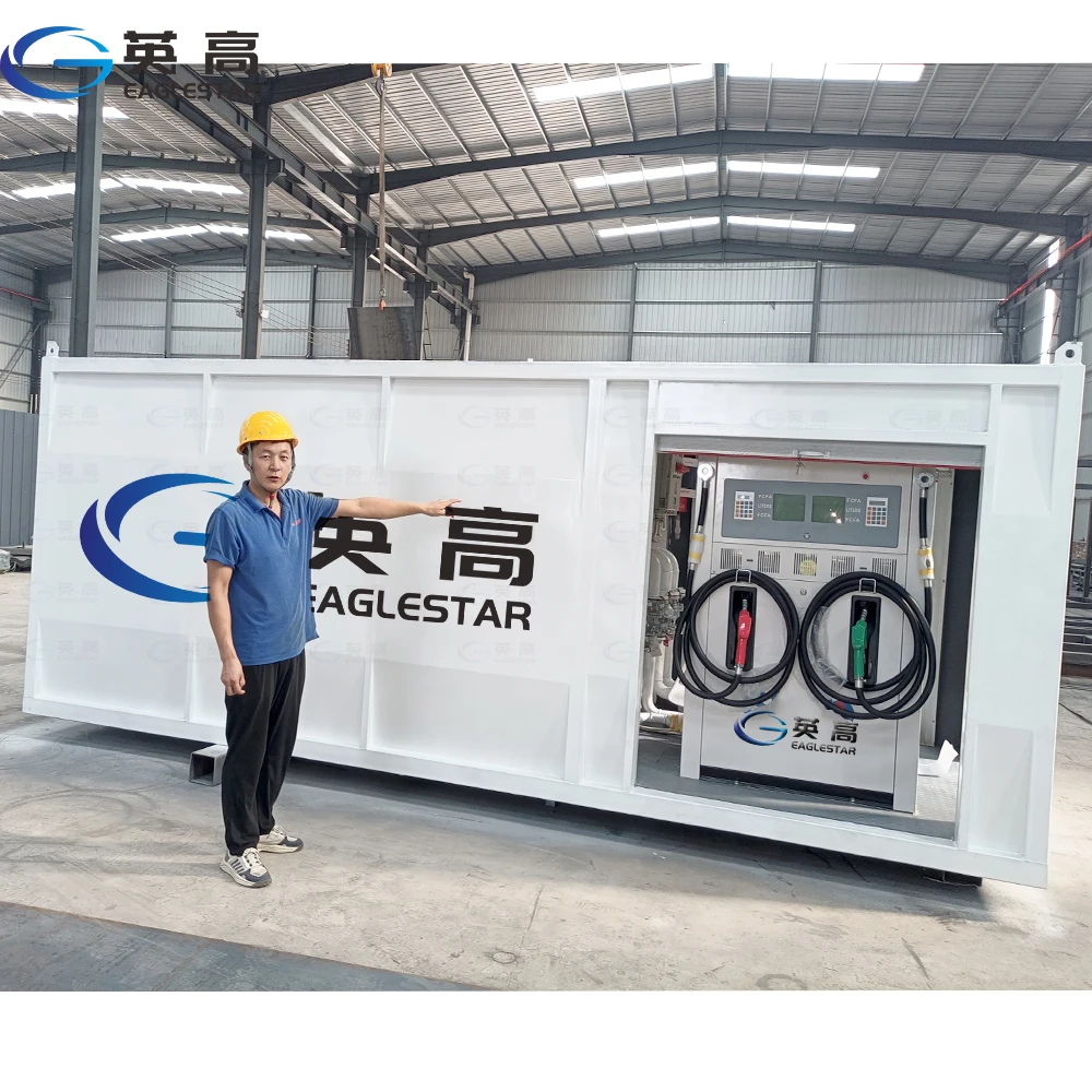 Containerized ISO 10000L-20000L Mobile Gas Filling Station/ Portable Fuel Station