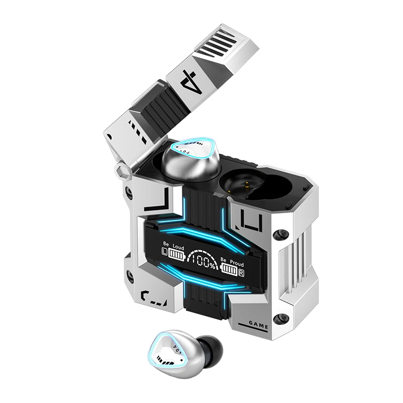 Hot Selling Factory Wholesales M45 Tws Earphones Touch Control Digital Display Low Delay Earbuds Stereo Gaming In Ear Earphone