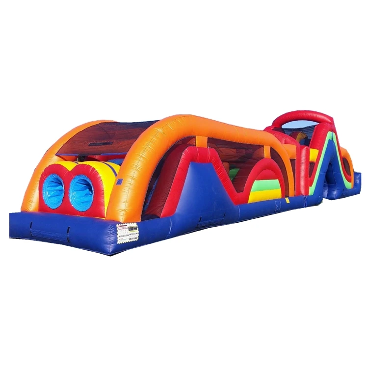 
Commercial Inflatable Warrior Dash air jumping Obstacle Course for sale 