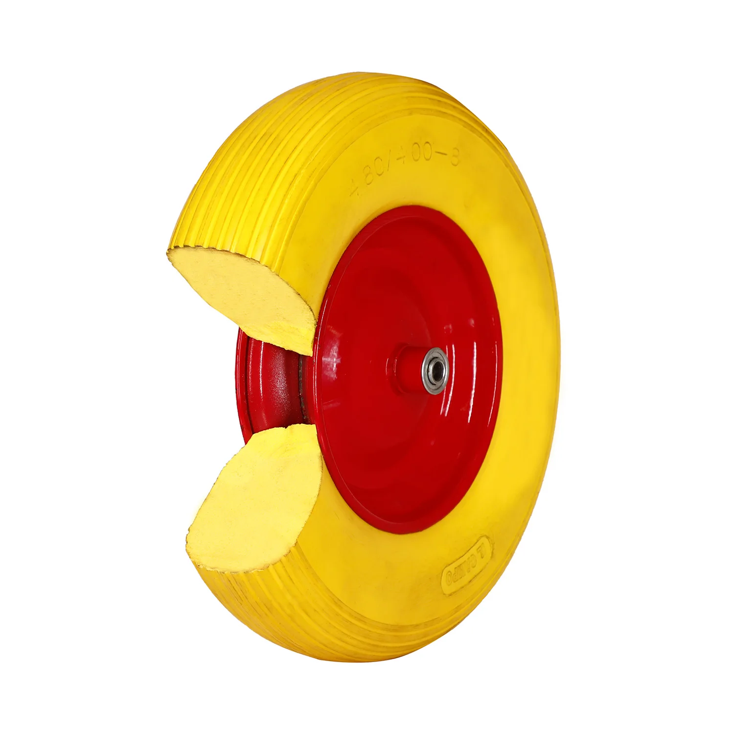 14inch 3.50-8 wheelbarrow tubeless pu foam wheel