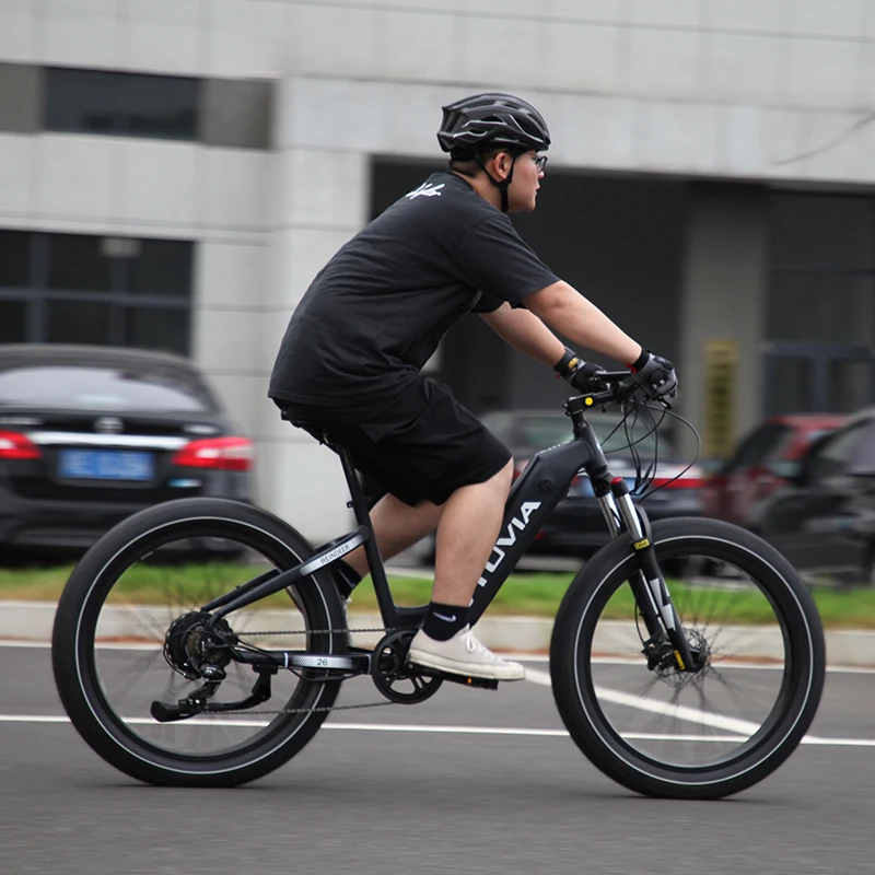 VTUVIA new 14ah hidden Li-ion battery mountain Ebike fat tire 48V 250W 750w electric bicycle bike for adult