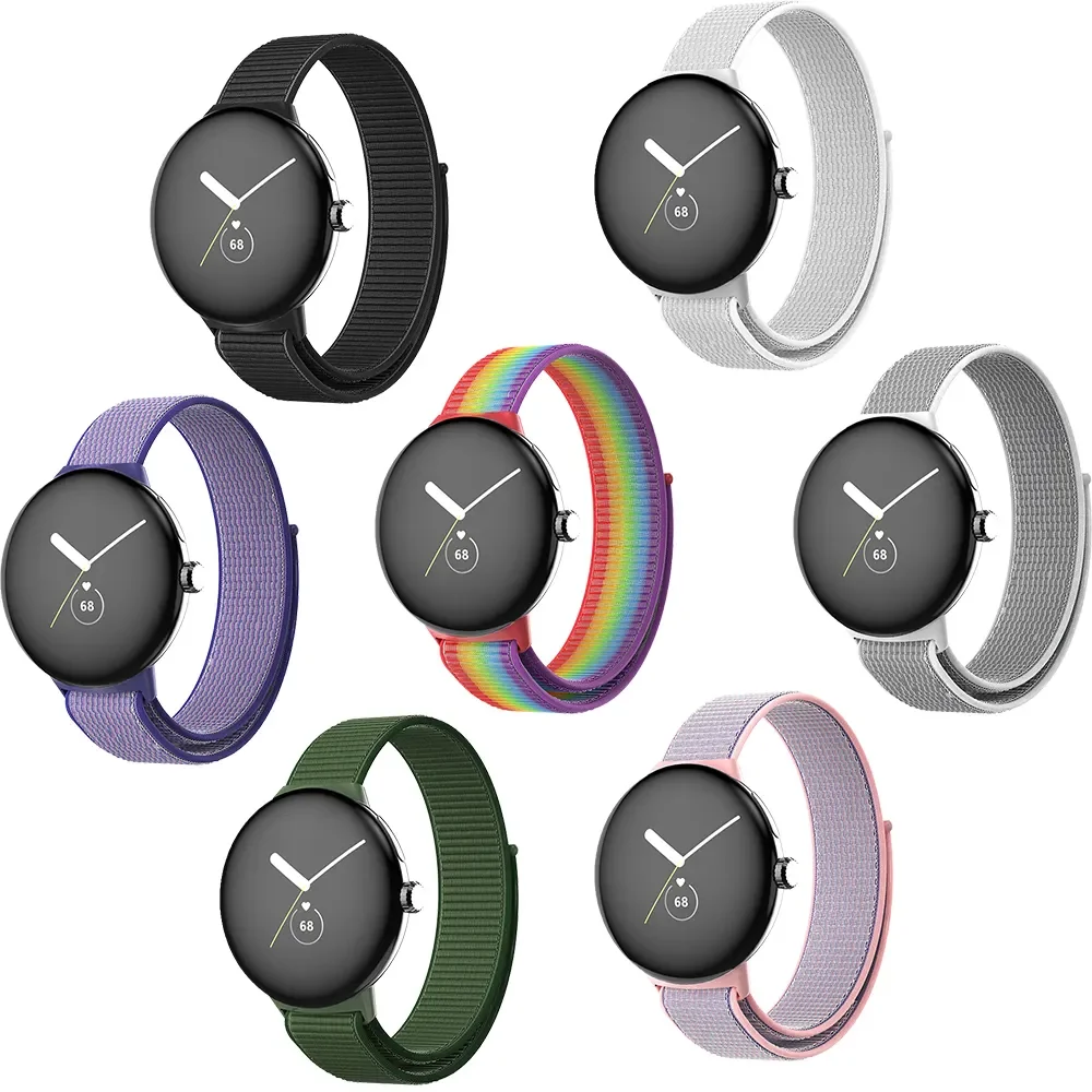 Нейлоновый силиконовый ремешок для Google Pixel Watch Браслет спортивный наручных часов аксессуары Сменный ремень пиксельных