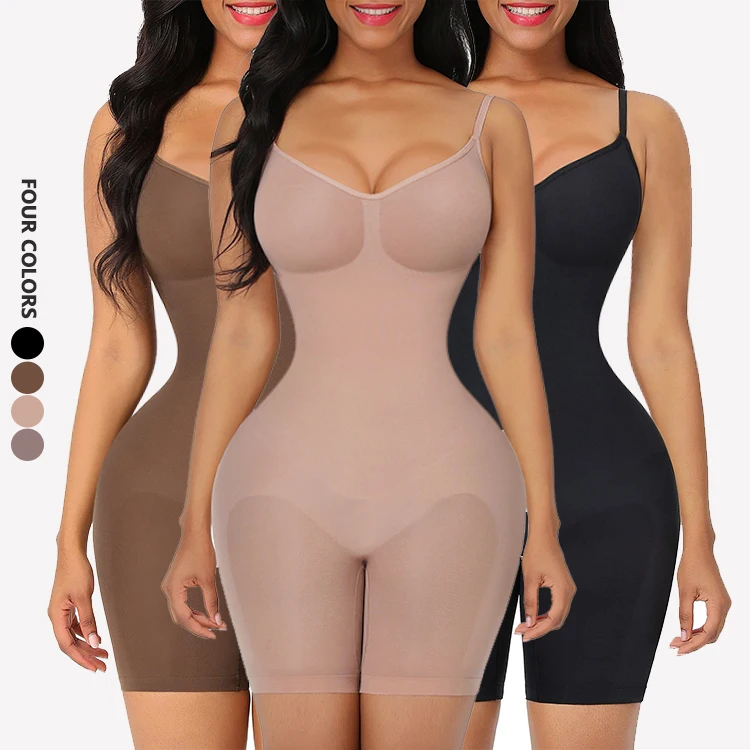 Private Label 2021 Slimming Bodysuit Tummy Control Body Shape Women Seamless Plus Size Shapewear Butt Lifter