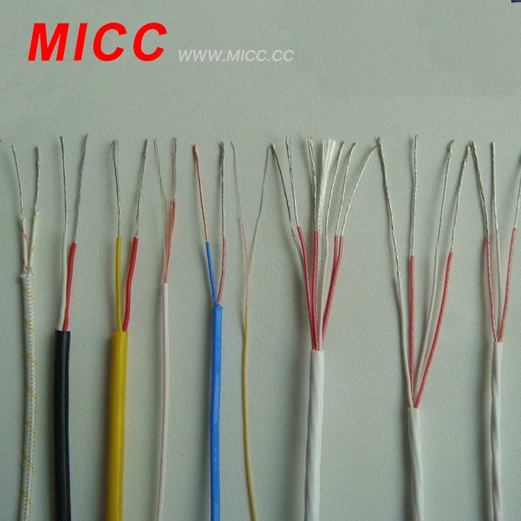 MICC 4 cores red and 2 cores white PT100-TEF/TEF-6*7/0.2 Flexible heat resistant insulation for electrical wire