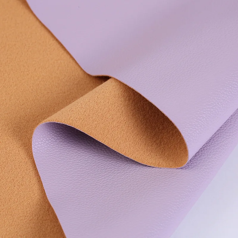 Factory Direct 1.2 mm Semi PU Vegan Texture Artificial Faux Cow Upholstery Sofa Synthetic Leather Fabric Supplies for Sofas