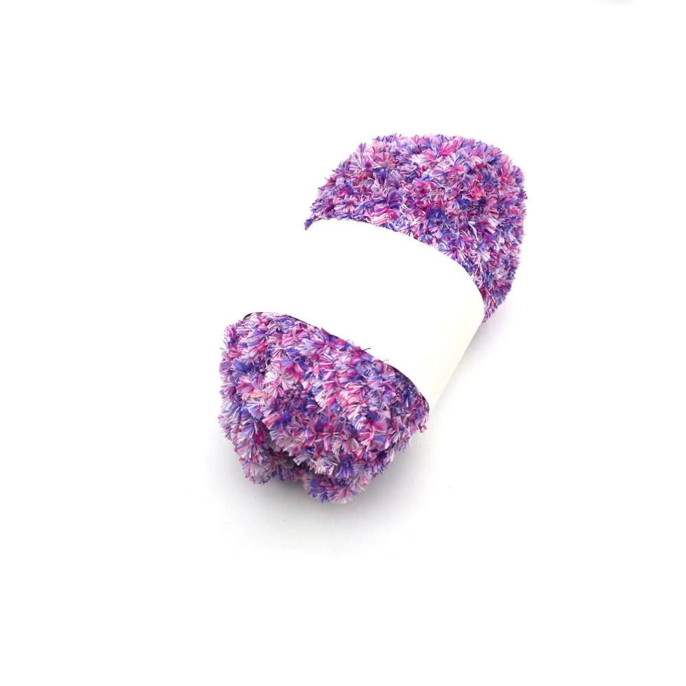 100% Polyester warm and comfortable fancy yarn weaving yarn hand knitting