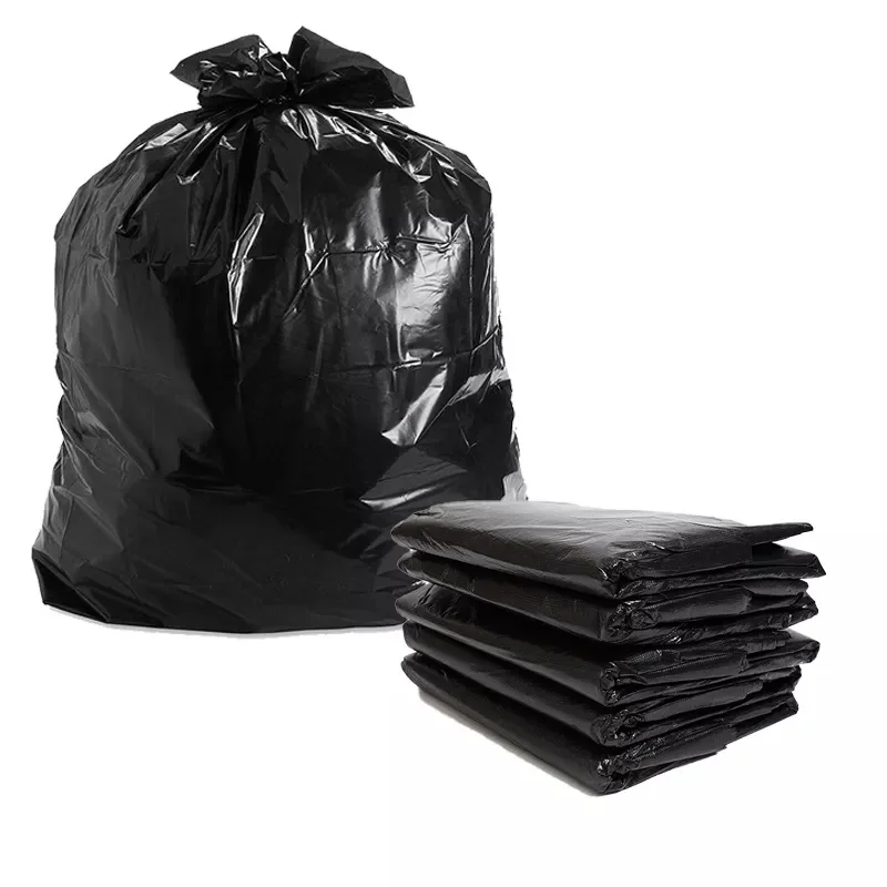 Wholesale Price Heavy Duty Big White Black Garbage Bag Large Plastic Trash Bags Roll 55 Gallon