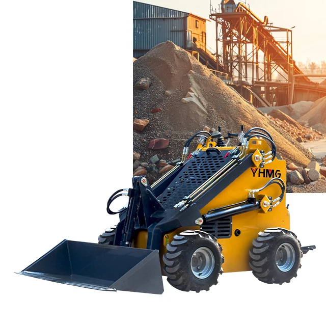 Chinese New Product Design Small Skid Steer Loader Crawler19 Kw Wheel Loader Mini Skid Steer