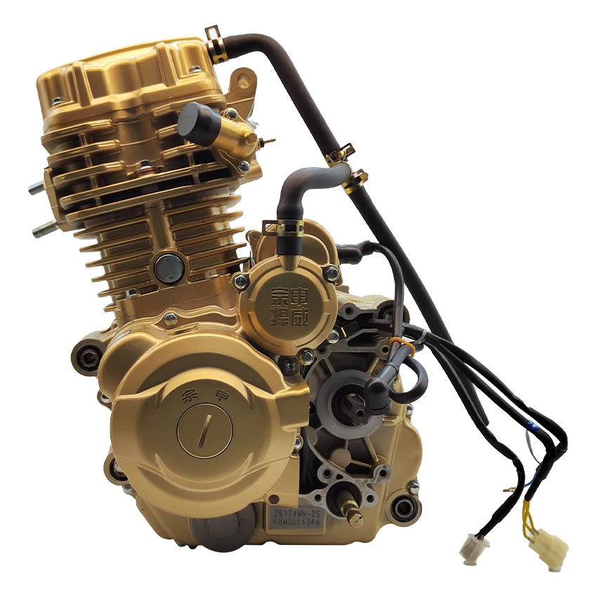 Wholesale Motorcycle Tricycle CG200cc Water-Cooled Complete Set Engine Manual Wet Clutch 5 Forward Gear Single Cylinder 4-Stroke