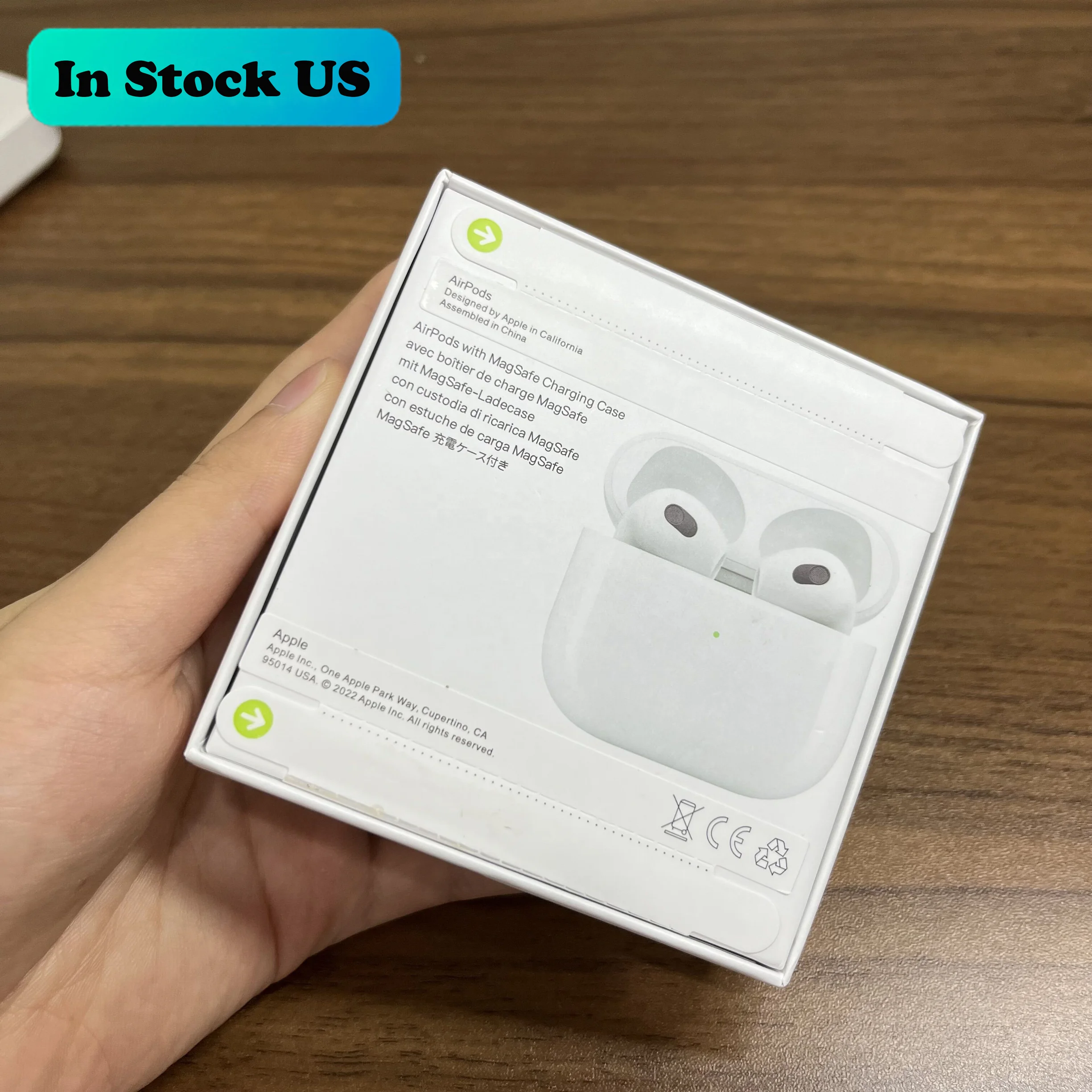 US Warehouse Original Logo Strong Bass Lux Clone Airoha Air 3 Gen 2 3 Pro TWS ANC Wireless Earbuds Airpodes Pro