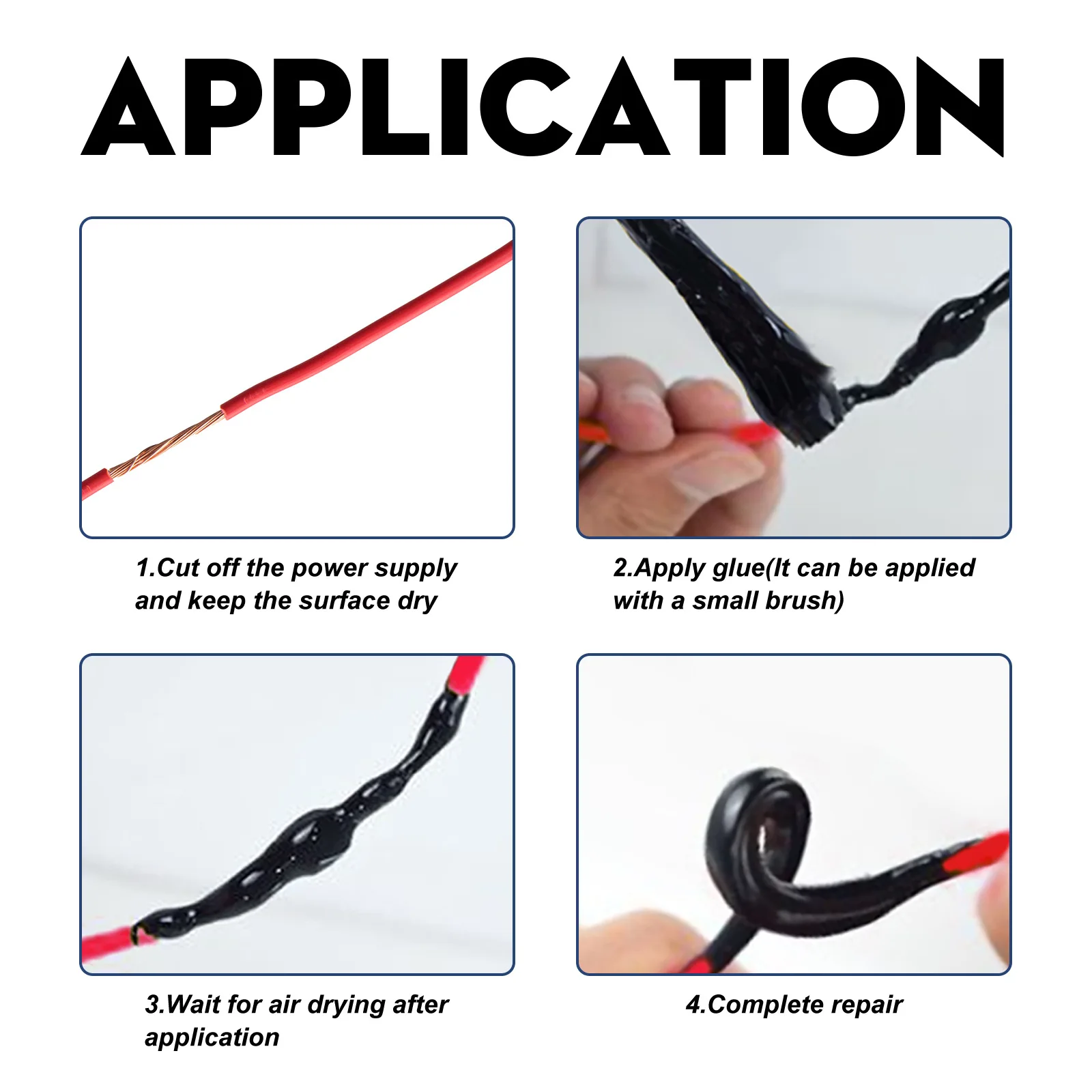 Jue-fish liquid insulation tape Lithium battery sealant Circuit board waterproof adhesive flame retardant high temperature