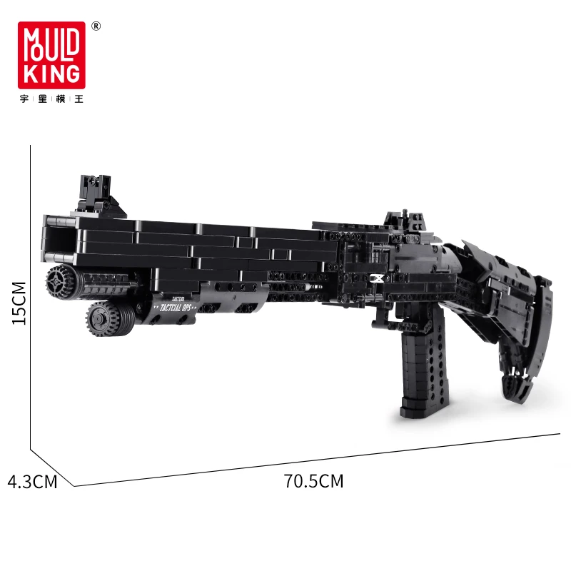 Молд King 14003 Бенелли M4 дробовик игрушки «сделай сам» пластиковые строительные блоки для детей Экологически чистая цветная коробка