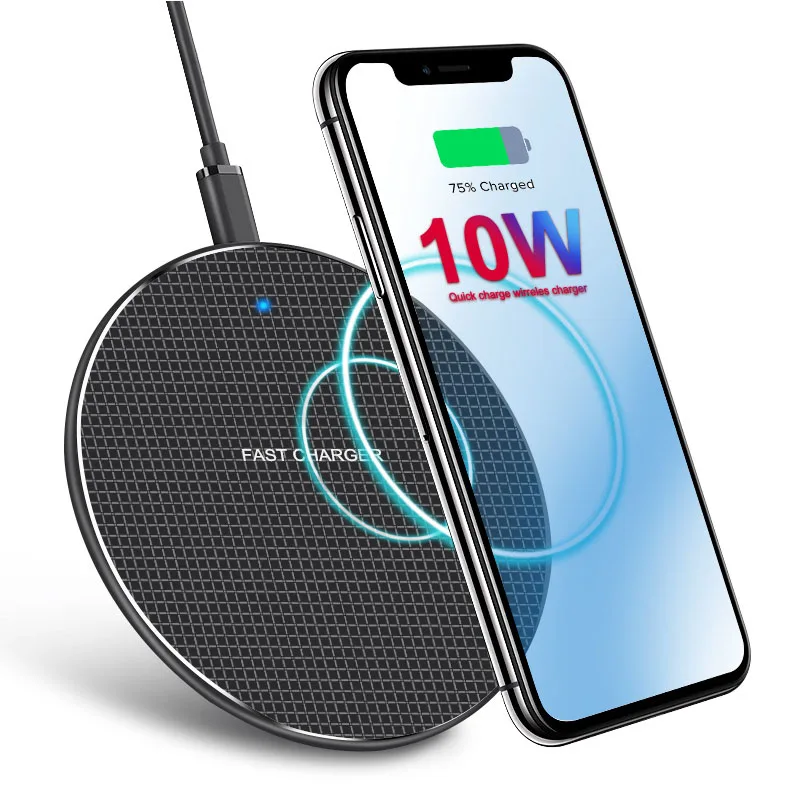 15W 10w Qi Wireless Charger Pad Led Light Fast Charging Wireless Charger