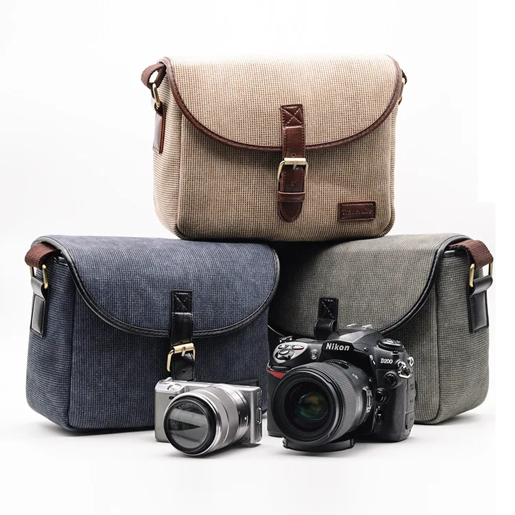 Canvas Leather Digital Gear & Camera Bags For Photography