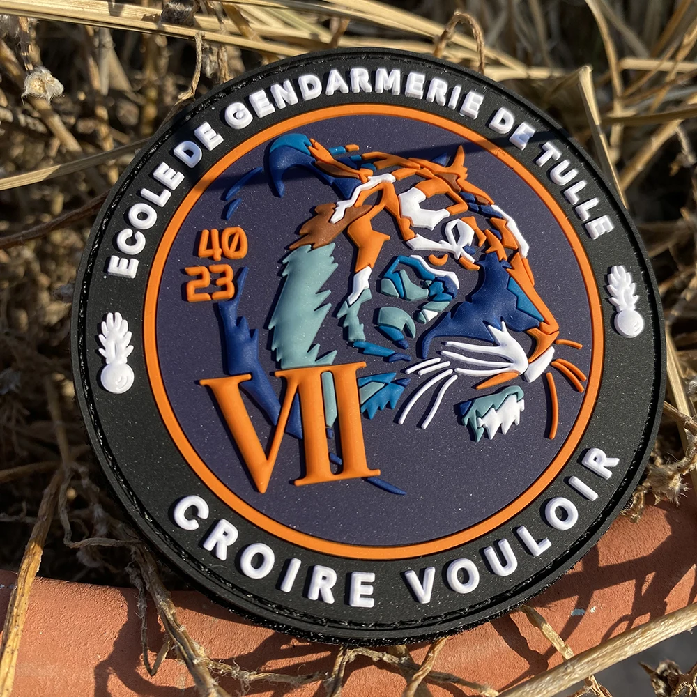 Wholesale Rubber Badages Custom PVC 3D Tiger Patches Custom Silicone Patches PVC Silicone Rubber Patch for Hats Garment