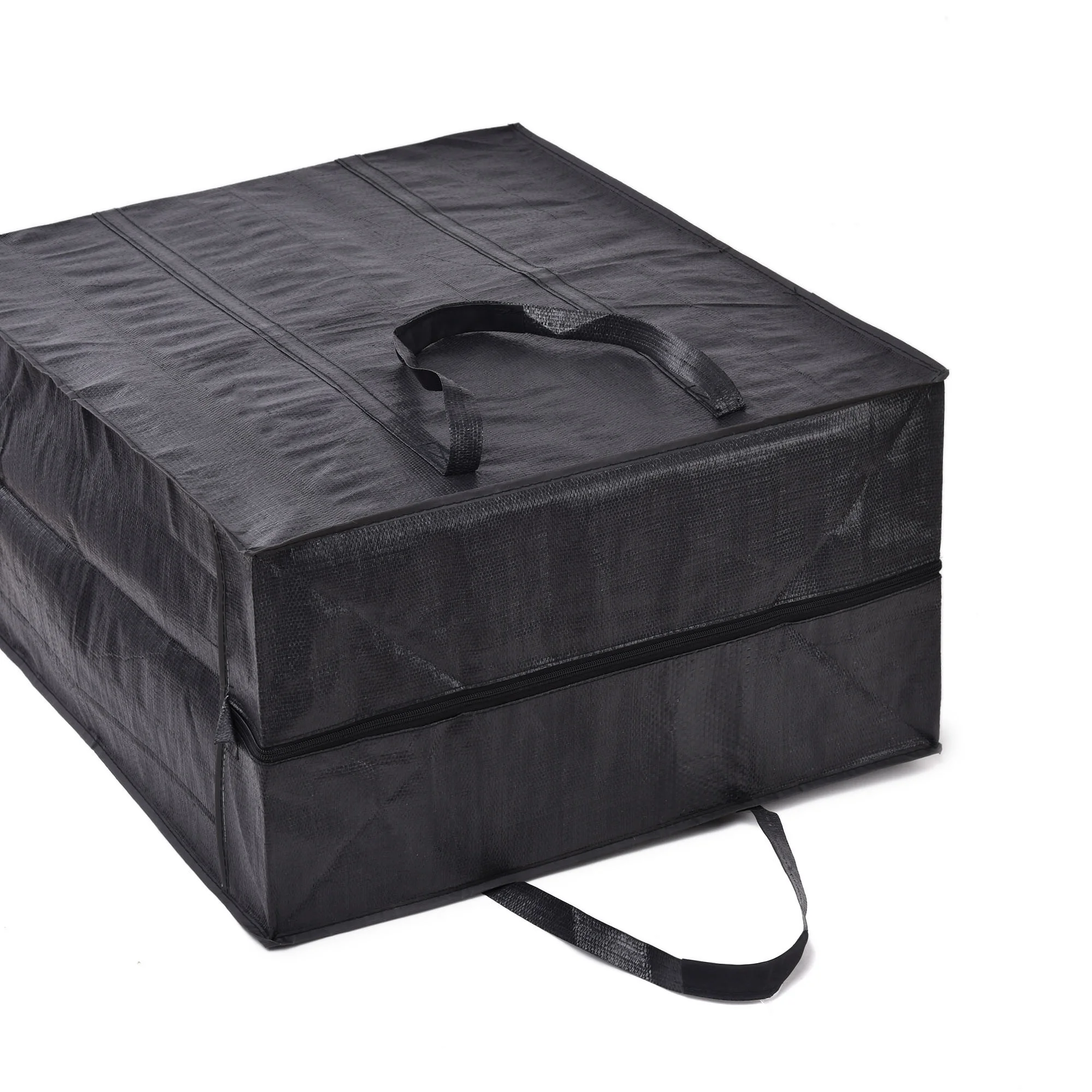 Black Lock Large Zip Packaging Plastic Bag For Heavy